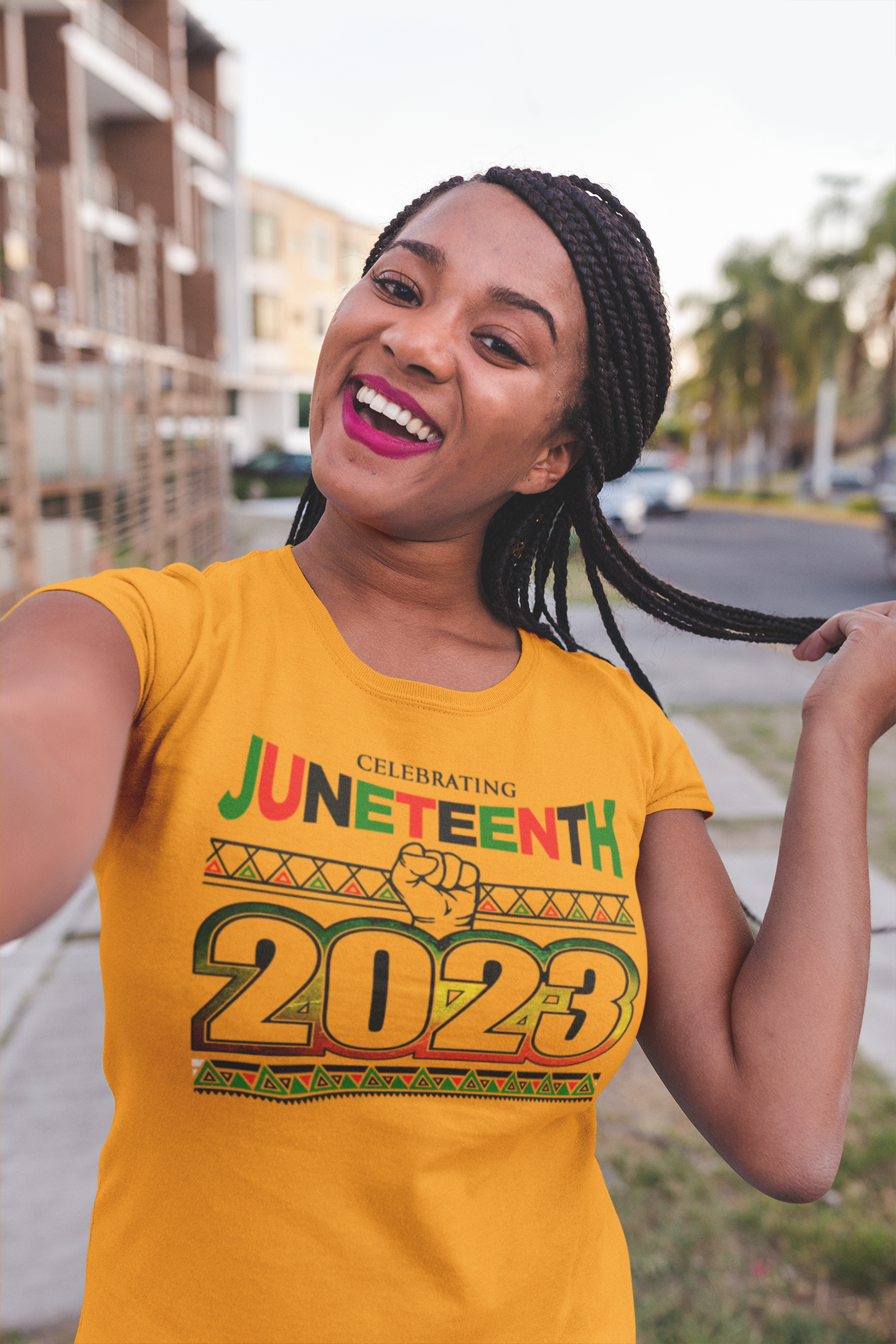 2023 Juneteenth T-Shirts Gold