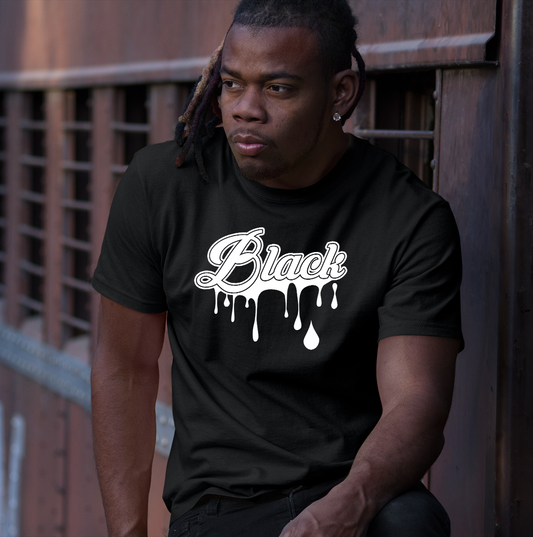 Black Drip T-Shirt (Black)